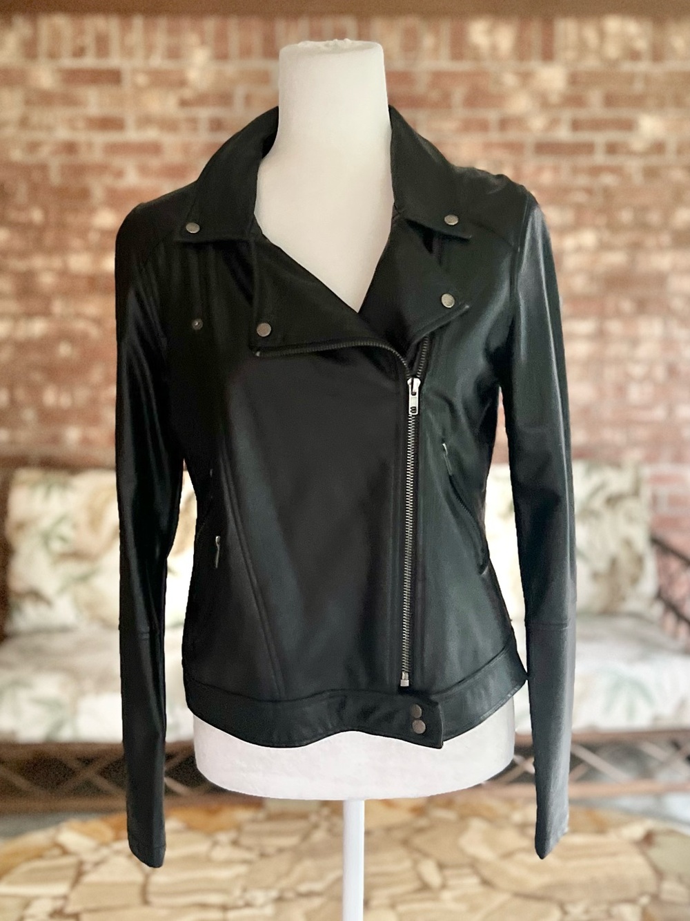 Lysse Moto Jacket Faux Leather Black S Gorpcore Streetwear